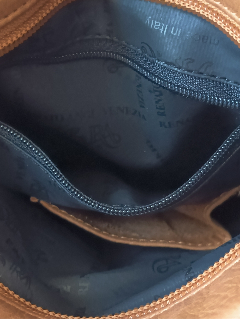 Renato Angi Made In Italy Leather Shoulder Bag Asymmetrical Unique Cream - Picture 14 of 16